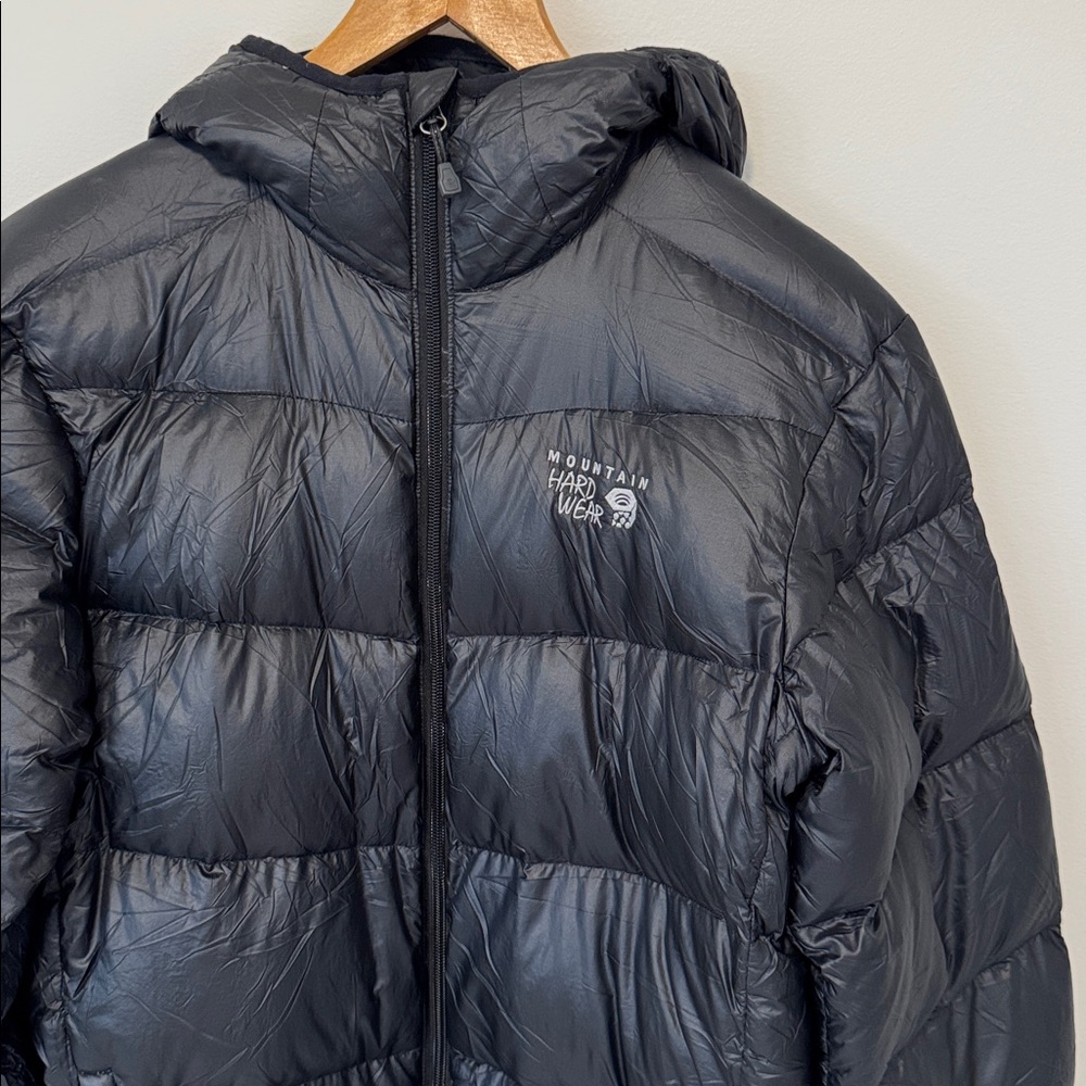 Mountain Hardwear Men's Down-Filled Hooded Puffer Jacket Black SzS